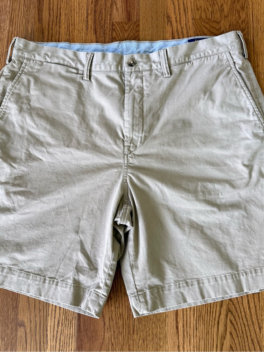Polo Ralph Lauren Polo Chino Shorts Mens 38 Khaki Stretch Classic Fit Cotton